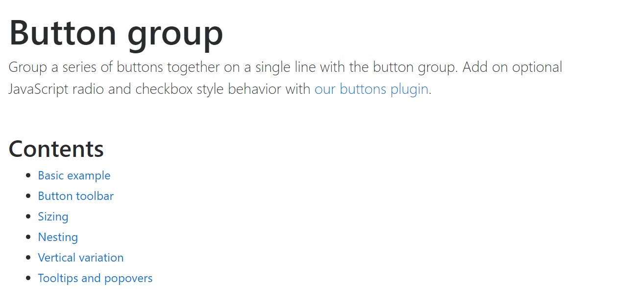 Bootstrap button group  main  records