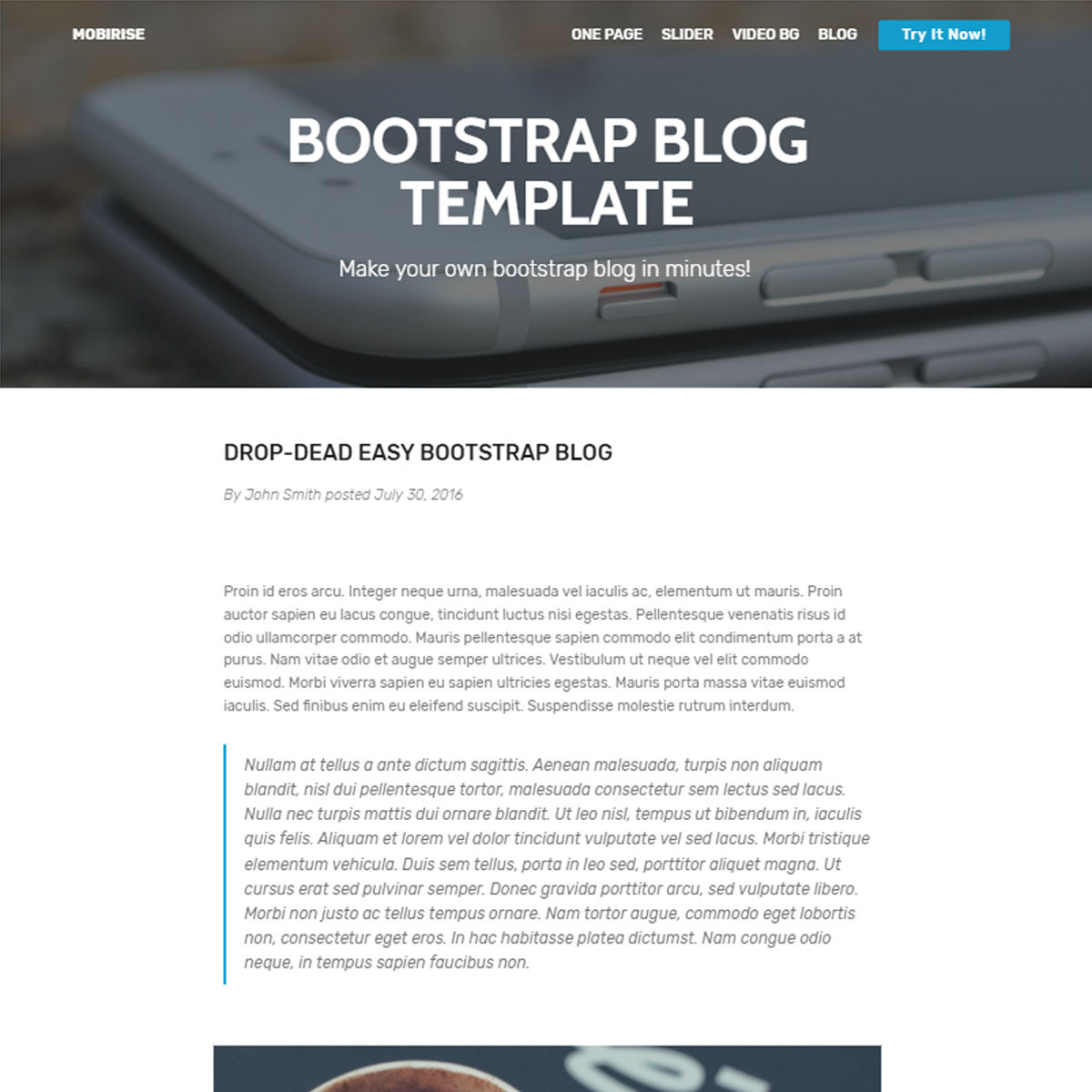 HTML5 Bootstrap Blog Themes