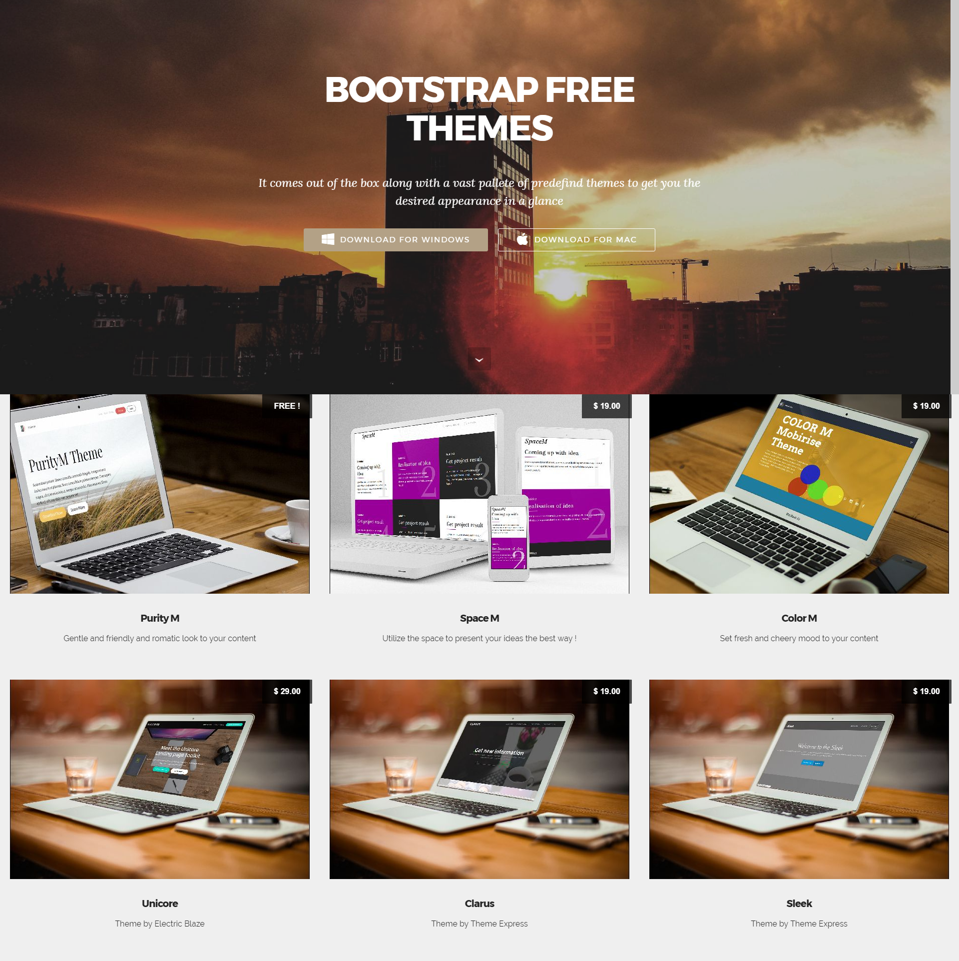 Free Download Bootstrap Themes